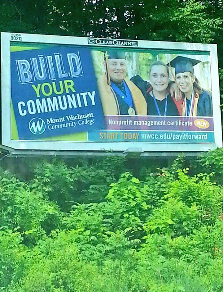cathy_teague's tweet photo. My friends and I on a billboard :) @MountWachusett http://t.co/DuAmRM3f3Z