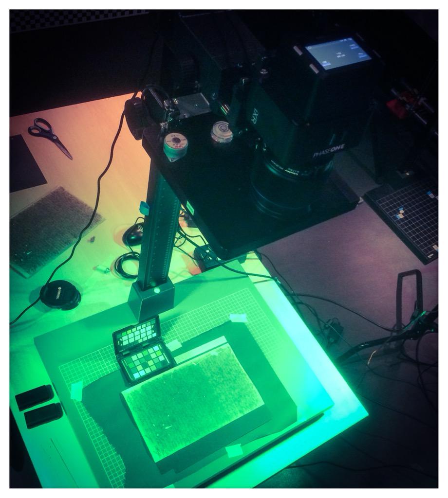 lonyamosha's tweet photo. We're at @PhaseOnePhoto with @michabt doing some #multispectral imaging #PhaseOneCH http://t.co/miTXdpME69