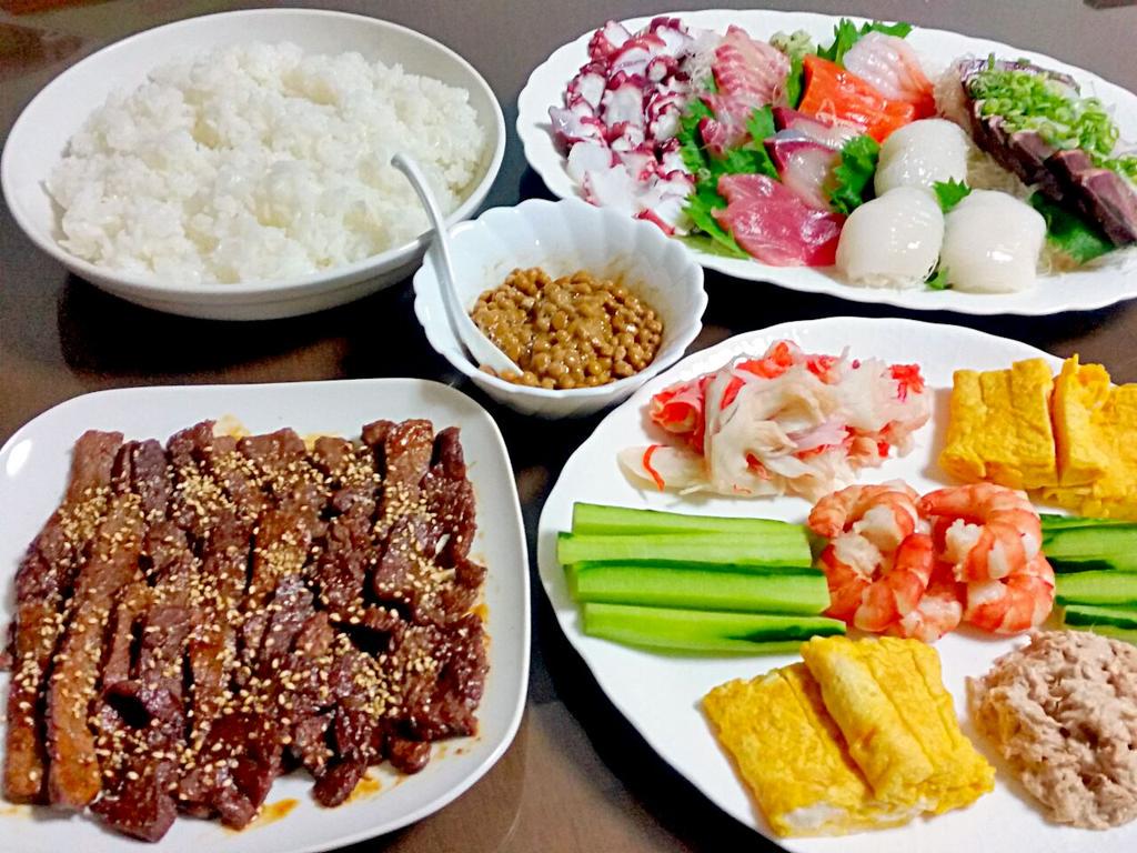 暑かったね～✴
今日は手巻きの日😃✌