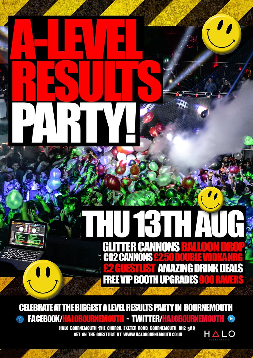 halobournemouth's tweet photo. A  L E V E L  R E S U L TS
Next THURSDAY we are open for one very special night!
VIP SOLD OUT // GLIST 1000+ already! http://t.co/74DQ7eKAuo