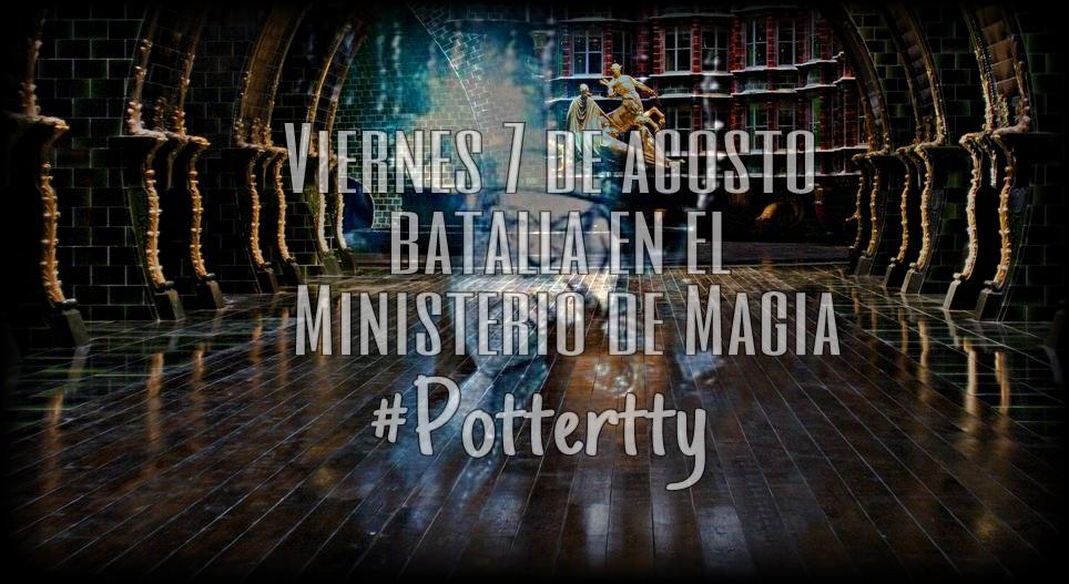 Este viernes una espectacular batalla tendrá lugar en el Ministerio de Magia. ED contra Mortífagos.
#Pottertty