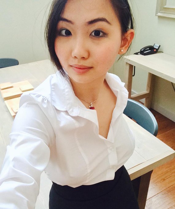 Time flies so quickly! Time to Work Work Work! #officelady #sexysecretary #nobra @Only_Brunettes @sexyasiangirls