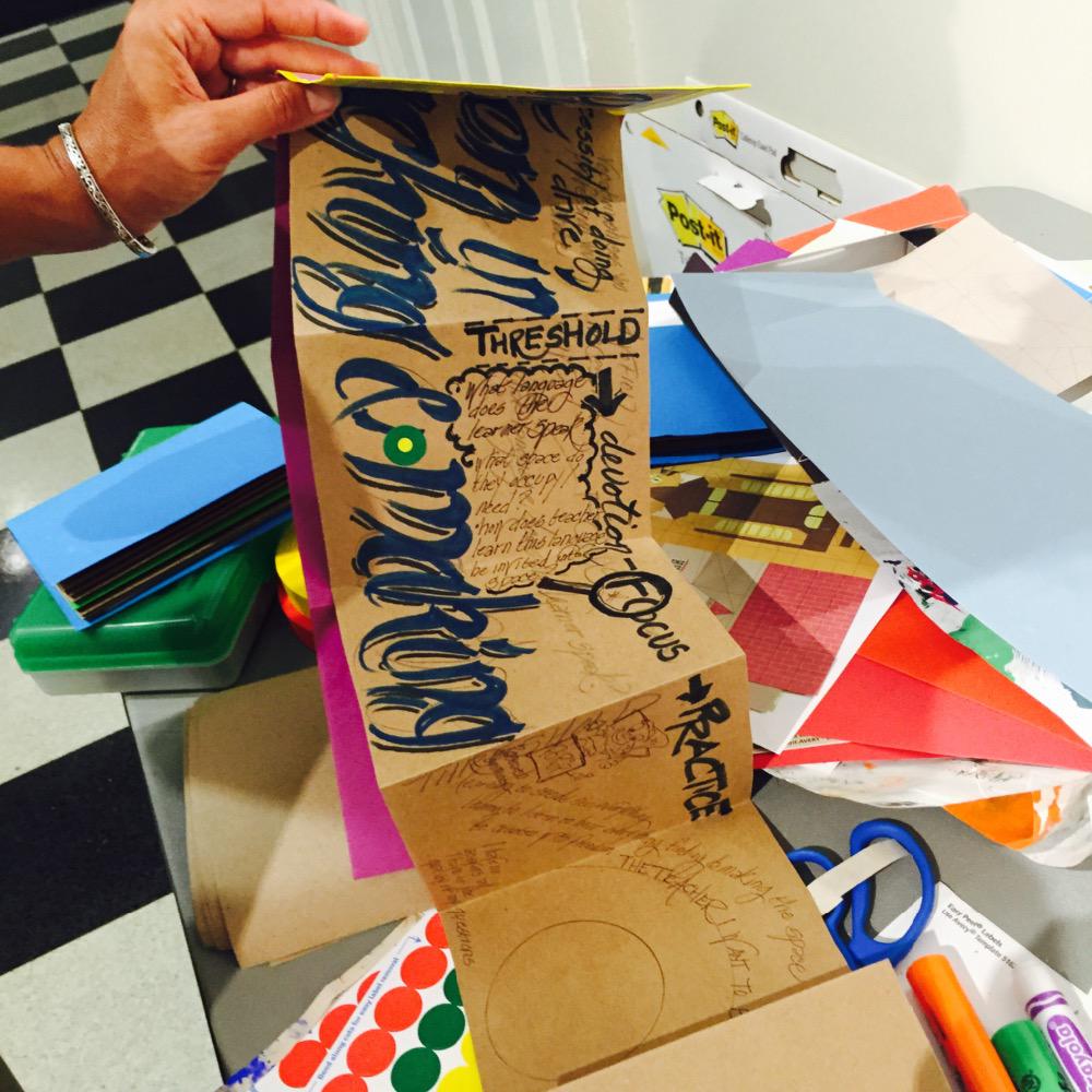 AccordionBook's tweet image. 1 teacher&apos;s 1 day old #accordionbook #passiondrivenlearning #unfoldingpractice @silkroadproject