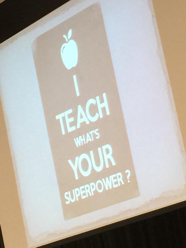 KellyWessel's tweet photo. Teacher extraordinaire Ali Rollins kicking off New Teacher today! #nta2015 @bvschools http://t.co/CW87Jkh14p
