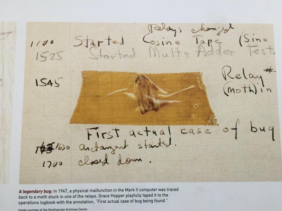 ellymariasymons's tweet image. First actual &apos;Bug&apos; in a computer - 1947 #Harvard #computerbug #computer