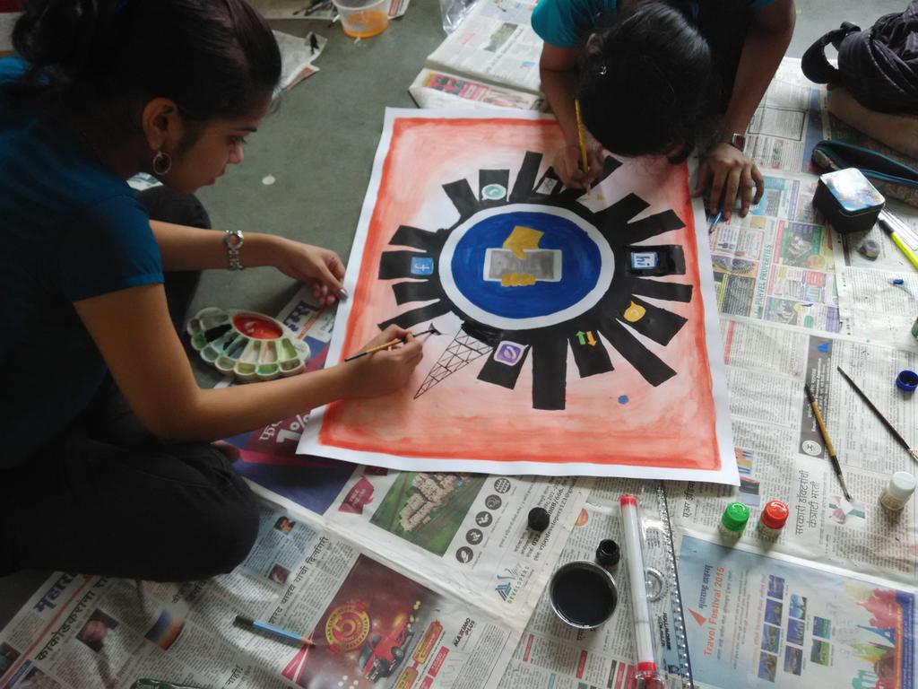 Painting the big, round world in two dimensions #DigitalIndia #sndt