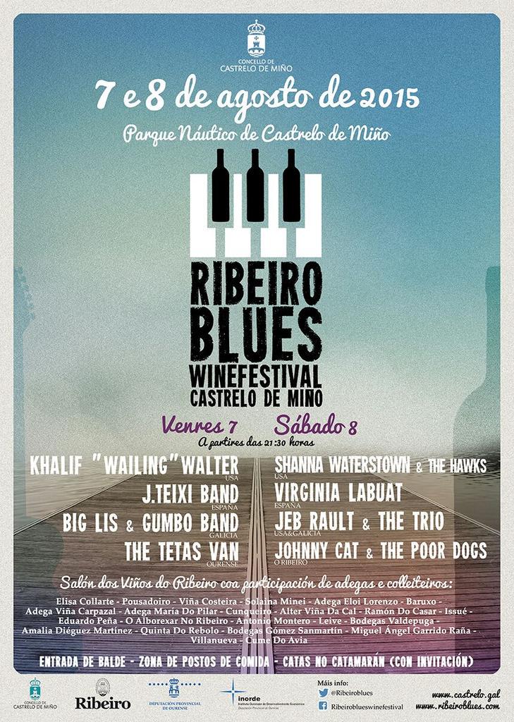 Este vindeiro fin de semana paticiparemos no ribeiro blues de Castrelo de Miño. Vémonos