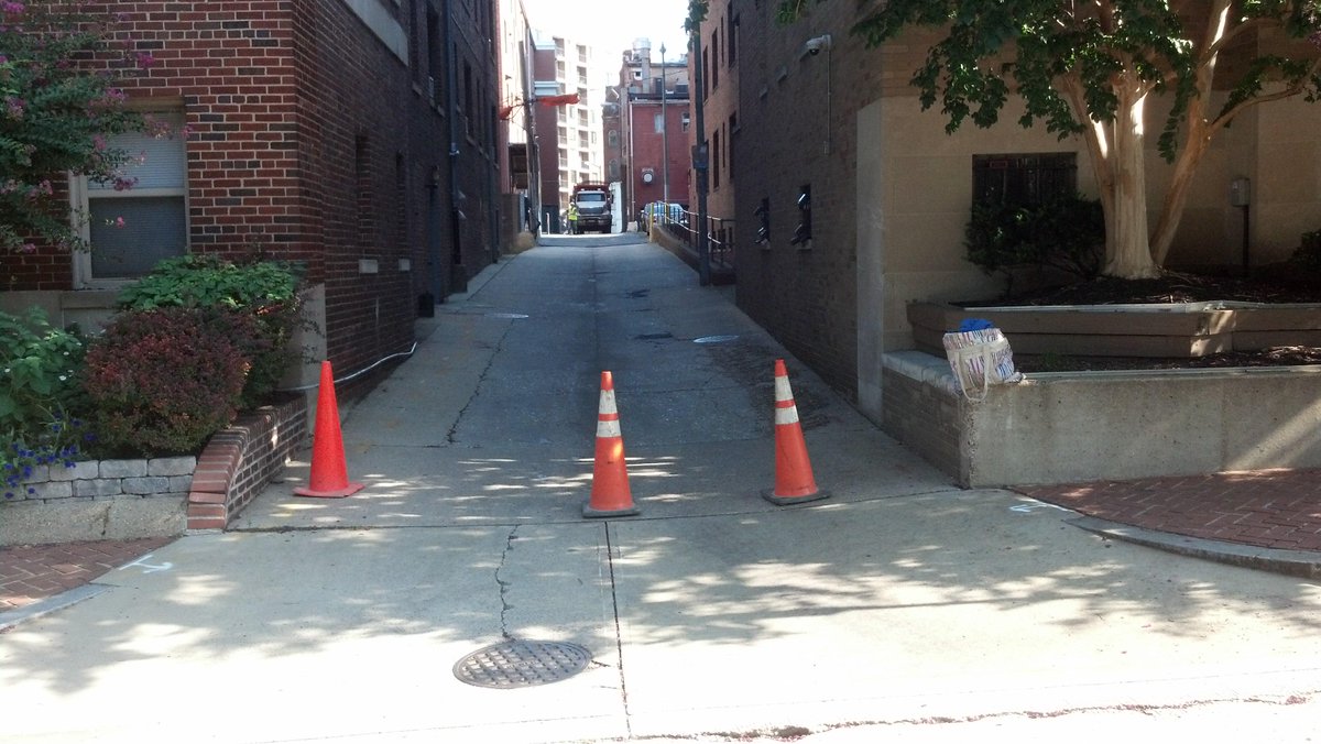 AlleyPalooza has started on our block. Yay! Thanks <a href="/DDOTDC/">DDOT DC</a> !  <a href="/311DCgov/">DC311</a> #FoggyBottom <a href="/FoBoBlo/">Foggy Bottom Blog</a>