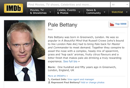 MadeSimpleGroup's tweet photo. .@meantimeBrewing If #LondonPaleAle were a celebrity it would be @Paul_Bettany #meantimedeliveryguy #SimpleBrew http://t.co/tZkVtpYGSk