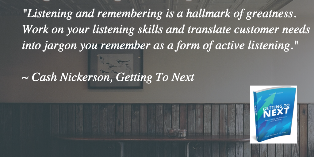 BadRedheadMedia's tweet photo. "Listening and remembering is a hallmark of greatness" 
~ @CashNickerson #GettingToNext http://t.co/hMx5GStvGv