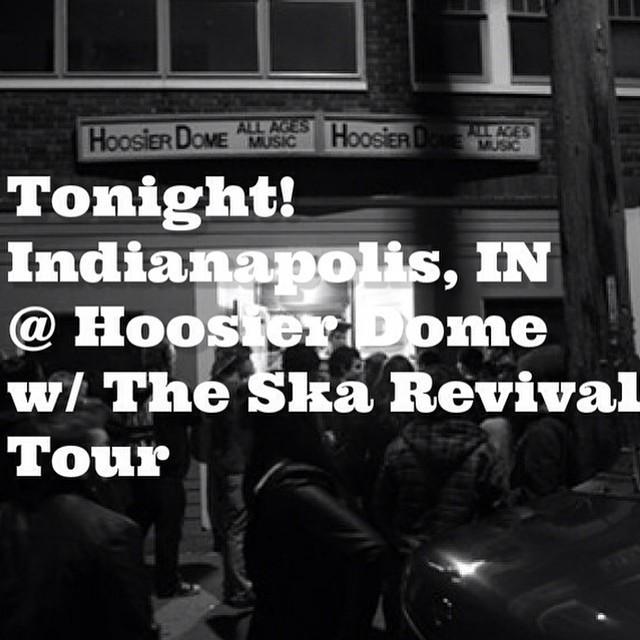 burnitupmusic's tweet photo. Tonight! #indianapolis #skarevival #indy @aokspartycore @belikemaxlv @theholophonics #hoosierdome @skarevivaltour w… http://t.co/n6E1keMxVu