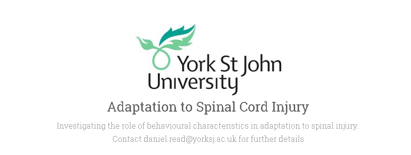 .<a href="/YorkStJohn/">York St John University</a> is running a project to help newly injured SCI patients. Share your experiences > bit.ly/1GWRxUJ