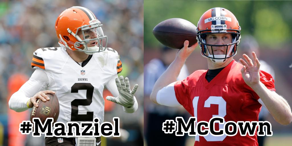 nflnetwork's tweet photo. Which QB gives the @Browns the best chance to win? 
#Manziel
#McCown http://t.co/wl28GnnQV2
