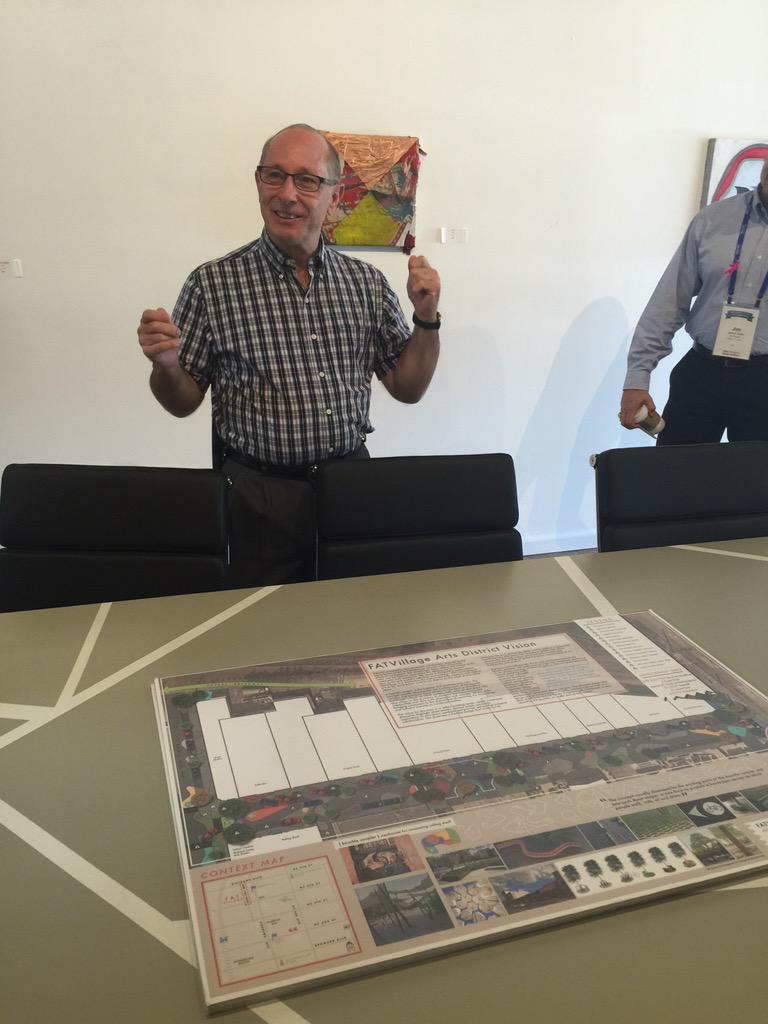IgglesFan4Life's tweet photo. #ite2015am #CompleteStreets #completestreetstour #FATVillage Arts District Vision http://t.co/s5BzyooHWj