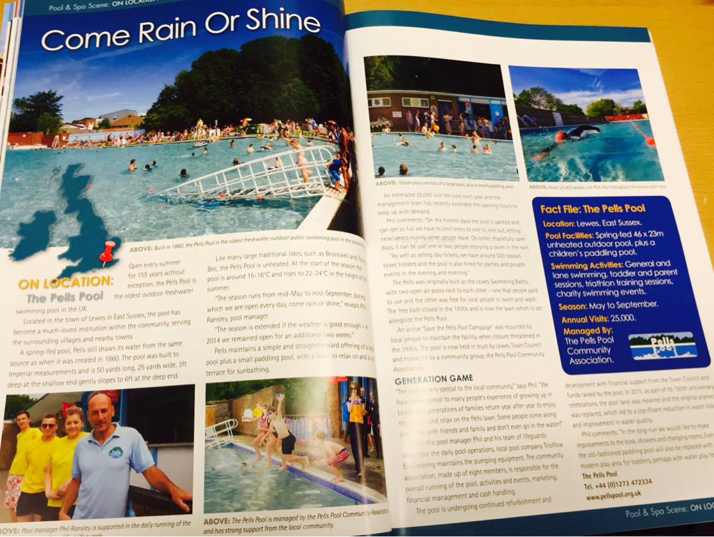 Pelicancentre's tweet image. Good article on @PellsPool in @poolandspascene #communitypools