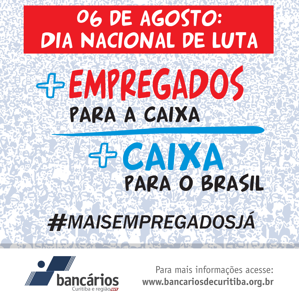bancariosctba's tweet photo. #maisempregadosjá http://t.co/VZtMtQvfRk http://t.co/Y5IggnvSlt