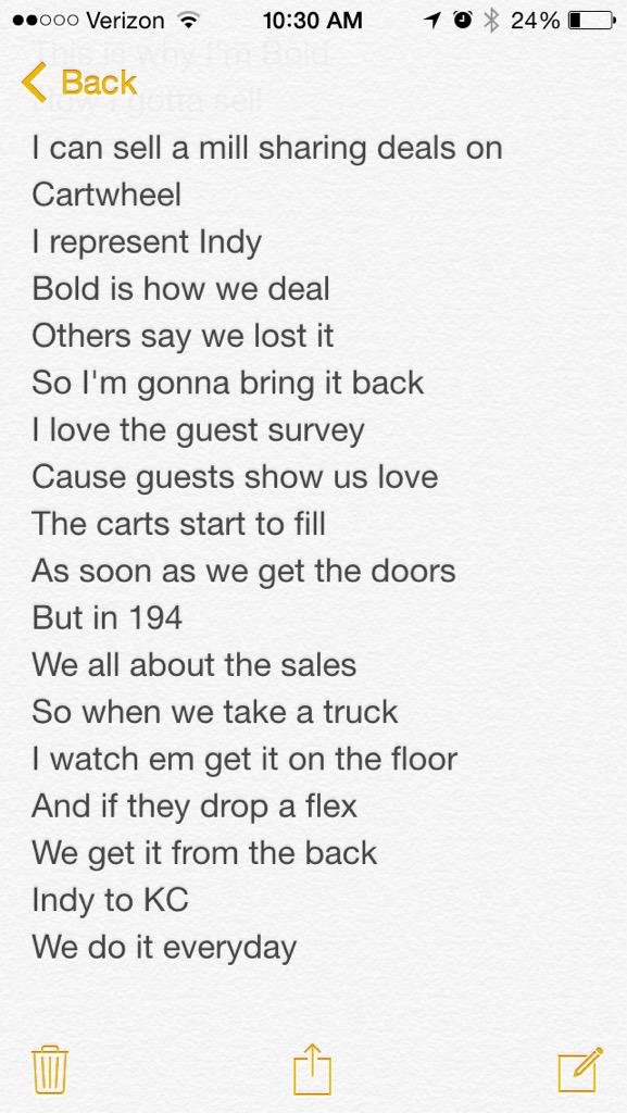 SethBuell81's tweet photo. @WoodsLadarryl this is what I came up with. Now you at least know the song! #targetremix #LDsFavoriteQuote #Bold http://t.co/GOY9U0hNsP