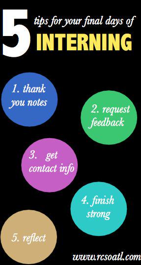 UC_AIP's tweet photo. As your summer internships are ending, keep these tips in mind to end with a bang! #TuesdayTips #AIP http://t.co/MCnRkPu6Gm