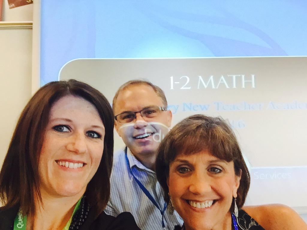 MrsLaneEPS's tweet photo. ESST math team is ready and excited for elementary #nta2015 @Tracylovesmath @johnschulte84 @BlueValleyPD http://t.co/k1Eqnqmd0q