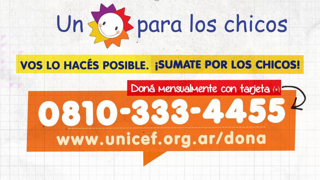 SoyListorti's tweet photo. Este sábado se viene #UnSol2015 !! Ya podes llamar para colaborar!! @eltreceoficial @UNICEFargentina http://t.co/ZjDntfsumJ