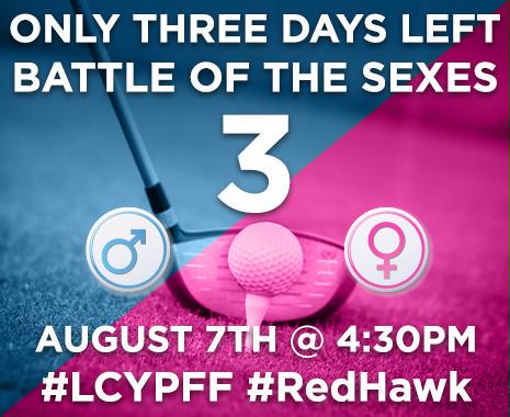 LCYPConnect's tweet image. Just 3 more days! Are you registered? Join #LCYP this Friday for 9 holes at #RedHawk! #Connect #Develop #Impact