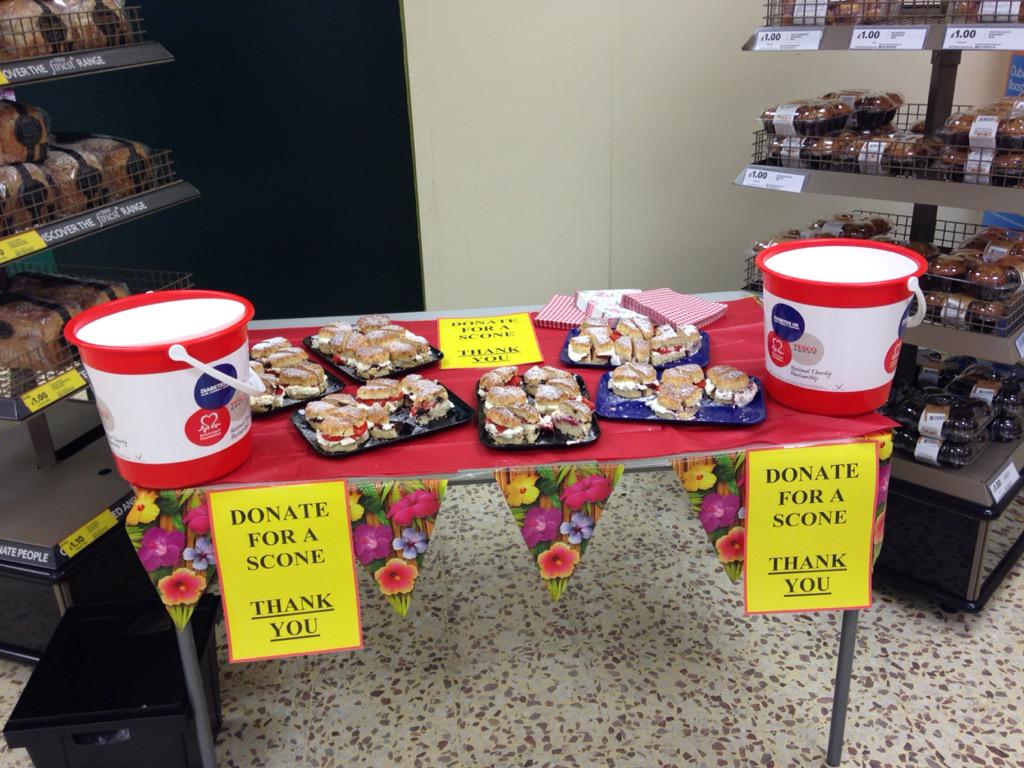 Donate for a scone day <a href="/TescoClitheroe/">Tesco Clitheroe</a> <a href="/khan_ardul/">Ardul Khan</a> <a href="/daberrisford/">Dan Berrisford</a>
