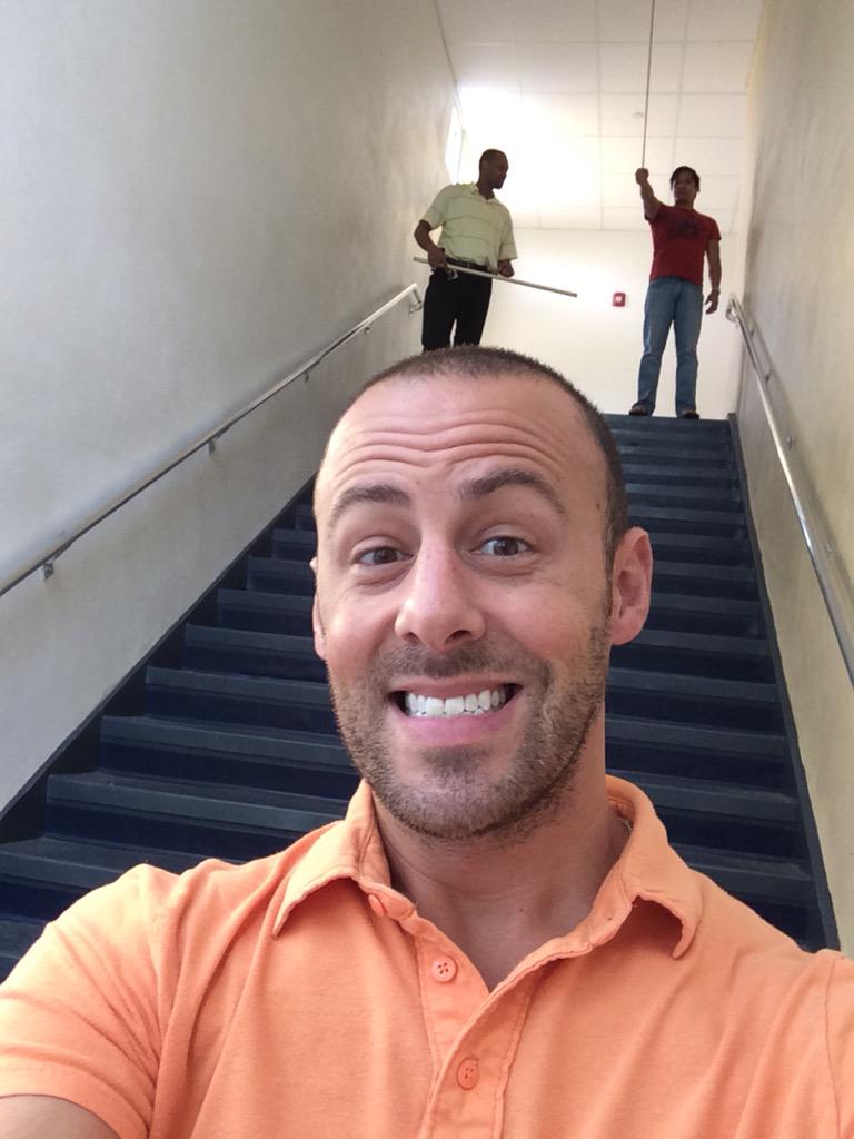 Mr_Ophaug's tweet photo. @browardschools @BrowardSTEM teachers "In the Field" using #ipad to determine Angle of Elevation! #TrigRatios #edtech http://t.co/kKT59syeYD
