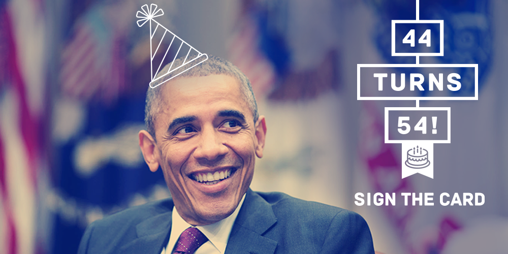Barack Obama on X: "It's President Obama's birthday. Wish him a happy 54th: http://t.co/UN7hcB9IYX #44Turns54 http://t.co/x0U8OV7bro" / X