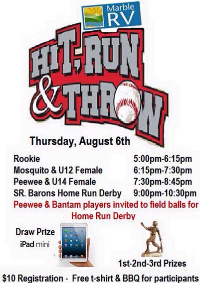 DirtyMonarch's tweet photo. Join the SR Barons Thurs.Aug.6th for the Marble RV Hit.Run.Throw @CbbaCB http://t.co/iCZyRVIPTb