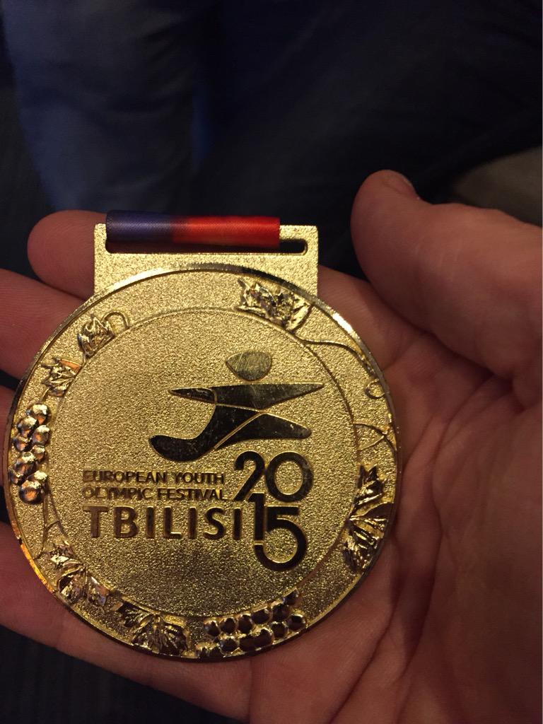EmeraldAC's tweet photo. Wellcome home party tonight for Jamie Mitchell &amp; @ciara_nev100 after their #EYOF2015 heroics #homecoming http://t.co/8E53PiGvfx