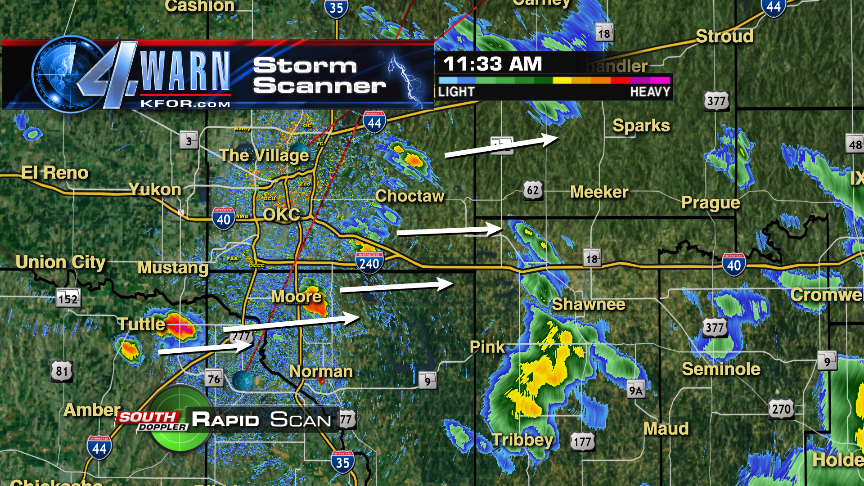 WXManPosgai's tweet photo. Scattered showers (and possibly future storms) are popping up with the last of this system's energy moving through. http://t.co/yC7wCfjTq9