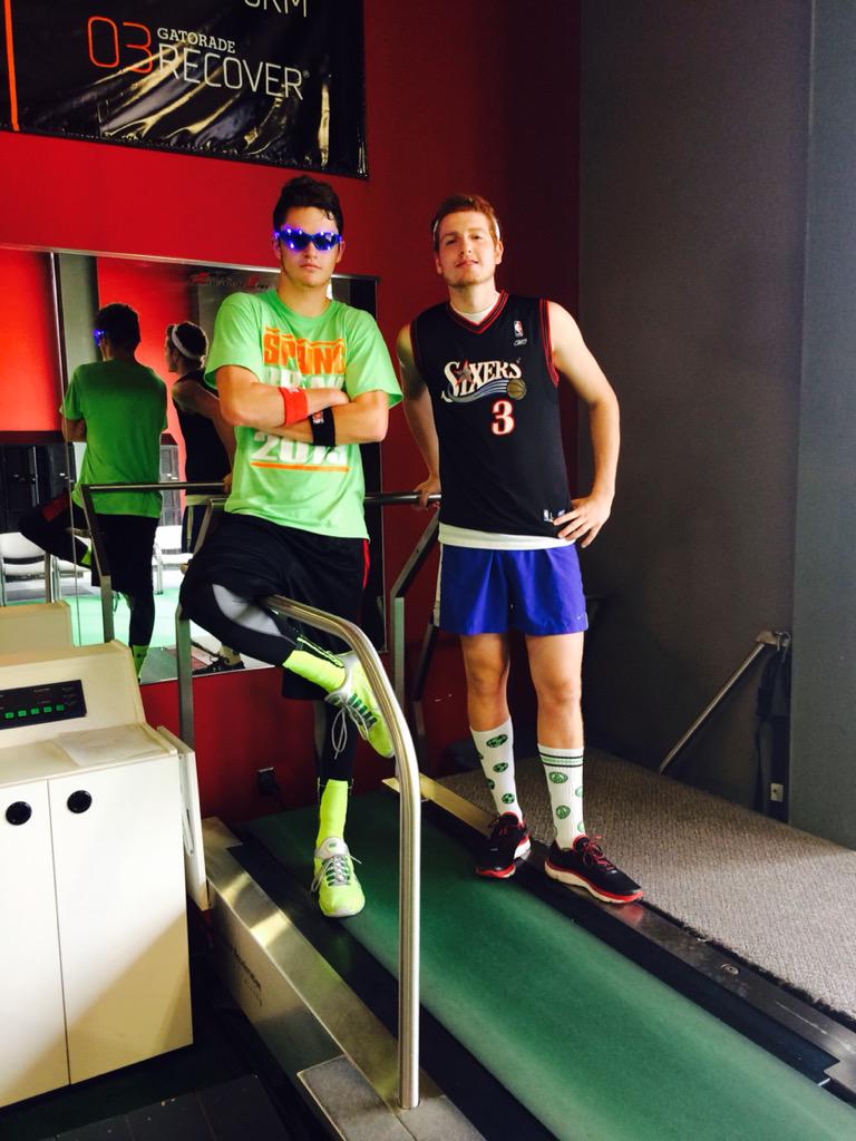 accelerationIA's tweet photo. The "swag" was real this morning. @brodyegg @DuckRuck #AI #gotspeed #throwbackSixers #springbreak2k13 #whatareTHOSE http://t.co/O8yDjU2Xj5