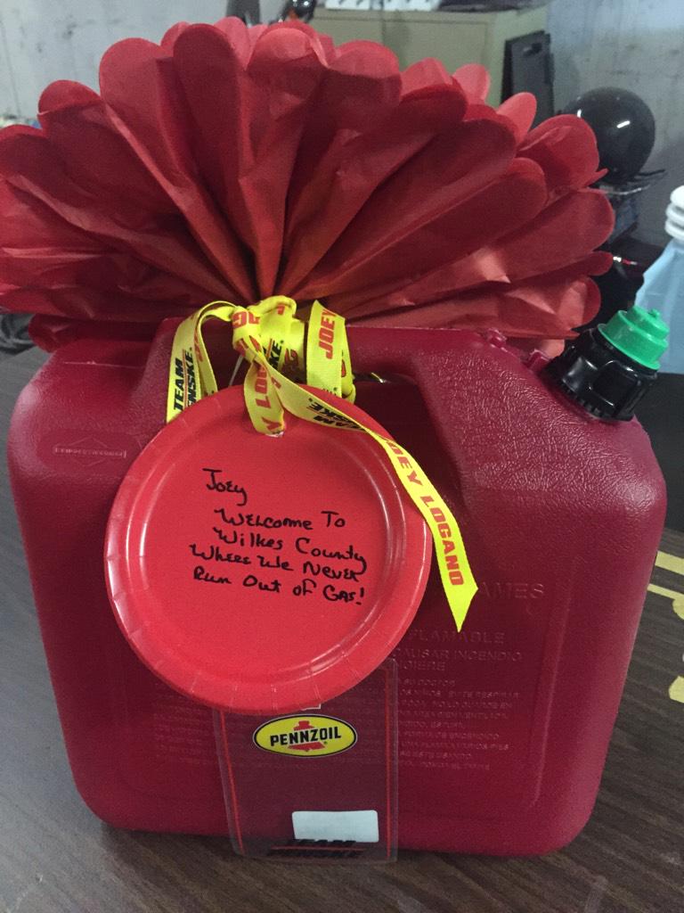 joeylogano's tweet photo. Doing a video shoot up here in Wilkes County for @FordPerformance. Look at the gift they gave me! Ha #RealNiceGuys http://t.co/dt0C4L4oY1