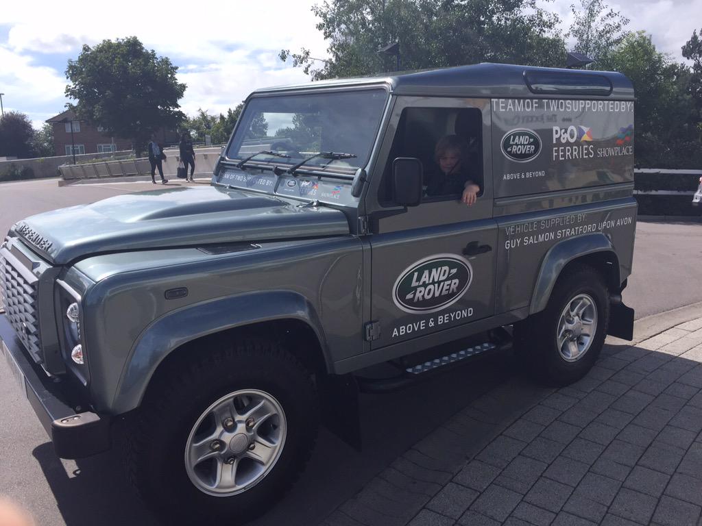 _TeamofTwo's tweet photo. Looking great with sponsors logos and branding. Only 3 days until we're off! #charity #cancer #teamoftwo http://t.co/mbRVLQEB5A