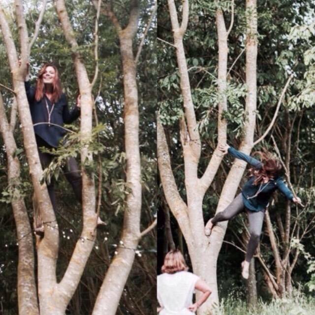 First Day at Auradon: 

I fell out of a tree...

I was enjoying the view from this beautiful tree and I fell...great.