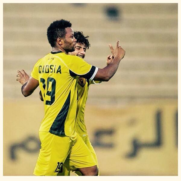 dorissalomo1's tweet photo. the first goal in the first game of friendly with the shirt of Qadsia i'am very happy http://t.co/JkYtNa6eTp