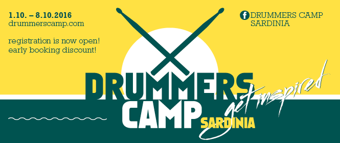 drummershoe's tweet photo. The registration for the Drummers Camp Sardinia​ 2016 is now open! http://t.co/adUMatlojB http://t.co/1XjrplKULW