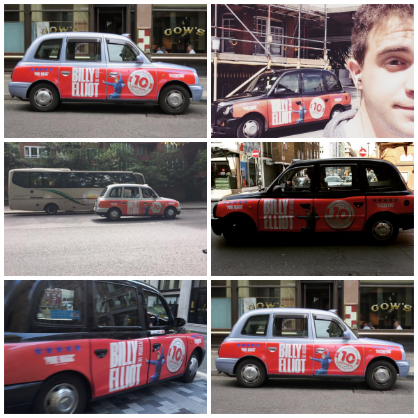 BillyElliotUK's tweet photo. Lots of you have done a great job of finding our #Billy10 taxis around London! Keep your photos coming. http://t.co/Ta3cvQoTfr