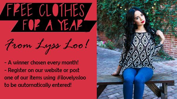 lyssloo_clothes's tweet photo. Super excited to pick our first winner at the end of the month! Have you entered yet? #freeclothes #ilovelyssloo #win http://t.co/sBSbTrNldr