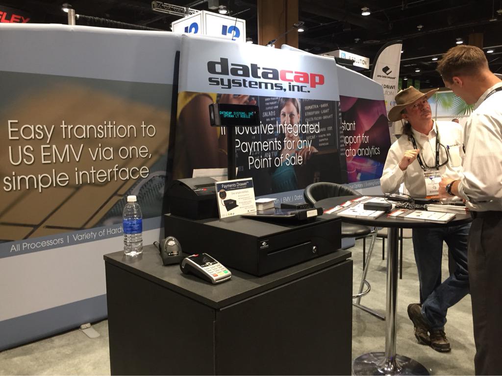 CognitiveTPG's tweet photo. @DatacapSystems (booth 417) demos pos system with @CognitiveTPG #A799 receipt printer at #RNOW2015 http://t.co/Qb4tbXvyp3