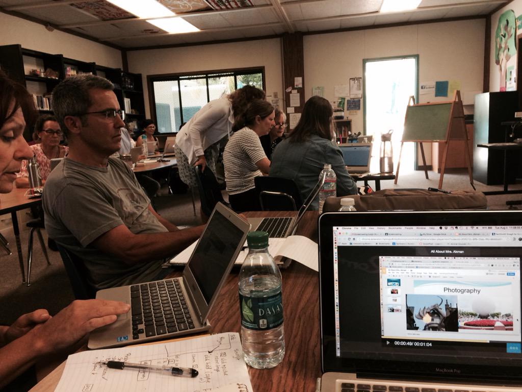 ibmakman2's tweet image. Celebrating Bret&apos;s birthday by making a screencast on the 2nd day of VUSD Google training. #VUSDpd