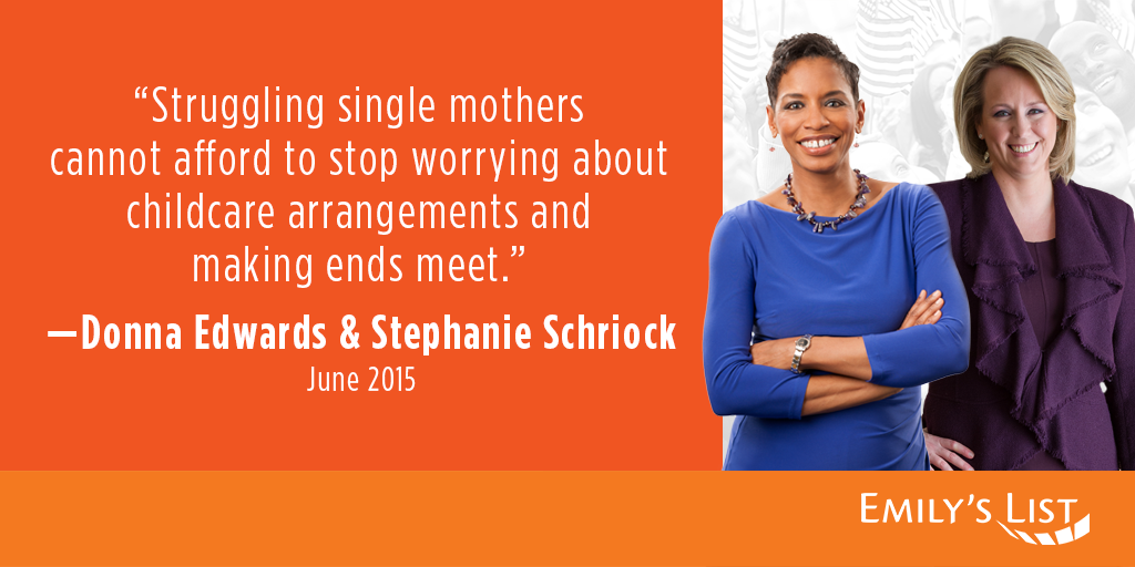 emilyslist's tweet photo. On Single Working Women’s Day, let’s support candidates who support single women and their families. http://t.co/5I2vbC6rKI