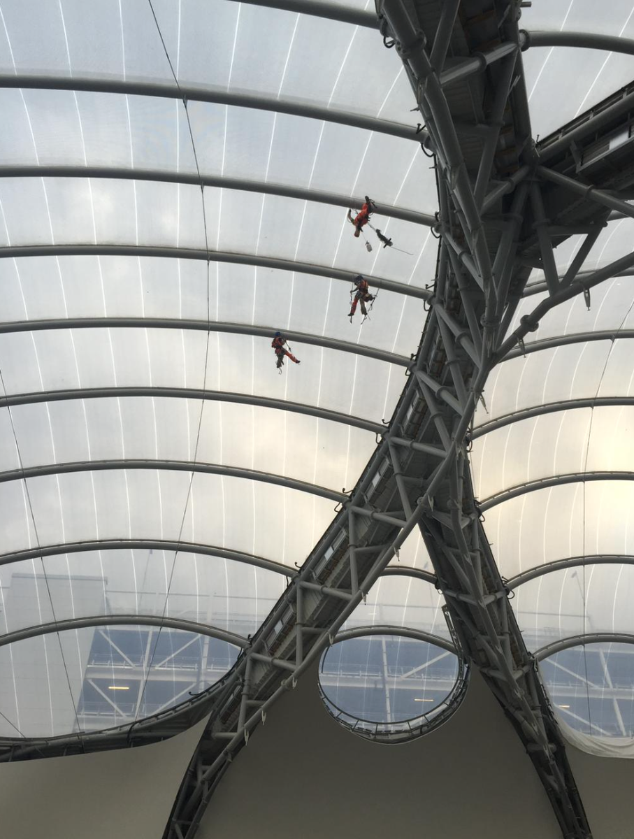 Birmingham Updates On Twitter Guys Cleaning The Vast Atrium Roof