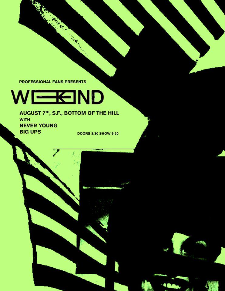 ProFans_'s tweet image. The @sfexaminer interviewed Shaun of @weekendtheband - show on Friday @bottomofthehill 
sfexaminer.com/weekend-brings…