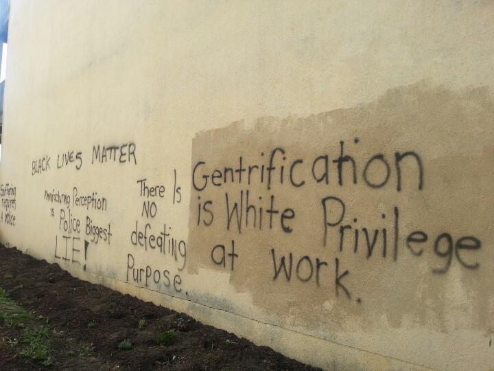 Some of my #Pigtown neighbors worked hard to create a park. Someone stole plants &amp; killed trees. And this.