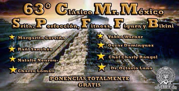 DannskingGym's tweet photo. Menos de un mes para el magno evento 63o #ClásicoMrMéxico y #SritaPerfección que organiza la @FEDMEXFISICOFIT http://t.co/FPGHfdOkXC