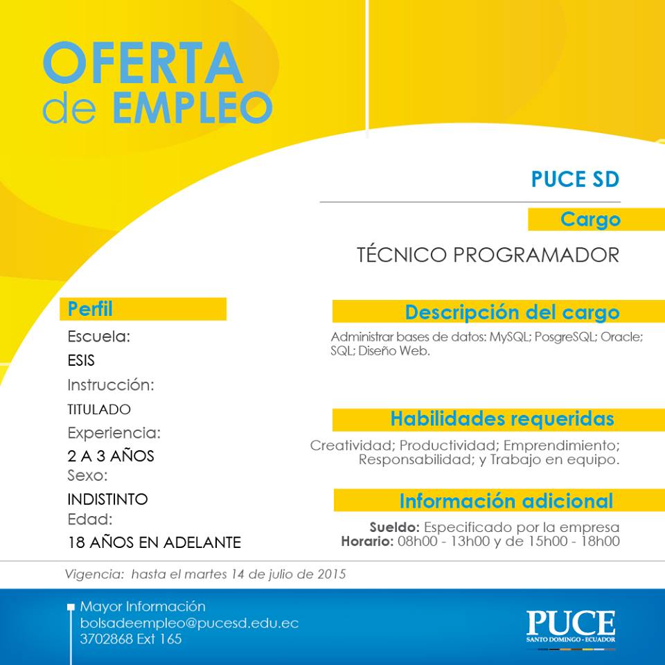 edwincamino_ux's tweet image. @somospucesd En #cdsoftware necesitamos un programador, ¿algún seguidor que se apunte? favor escribir por privado.