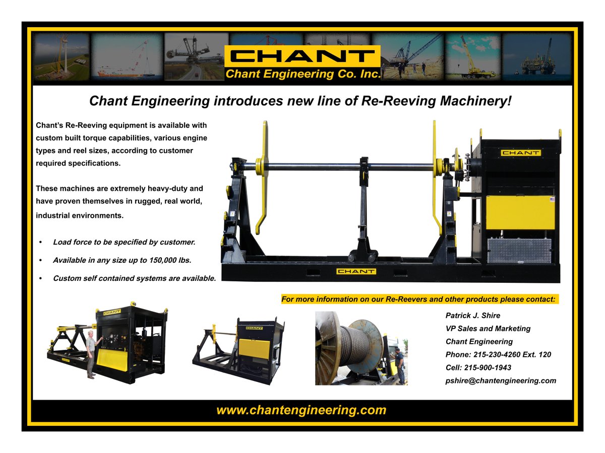 ChantEngineerCo's tweet photo. Well, we can no longer keep it a secret! Without further ado @ChantEngineerCo presents...#wirerope #liftingandrigging http://t.co/D4BCETuP9Q