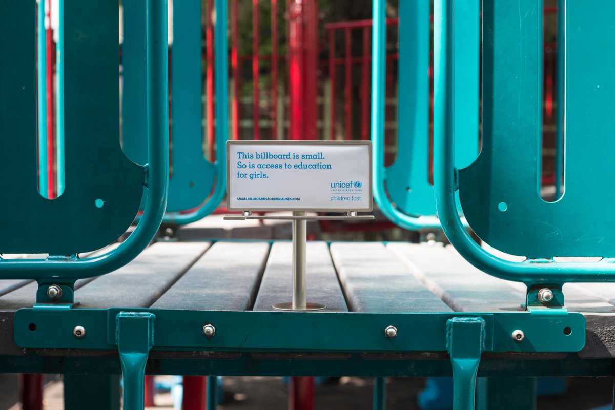 smallbillboards's tweet photo. Take action @unicefusa #SmallBillboards #nyc #education #girls http://t.co/d7kyDRXx5l