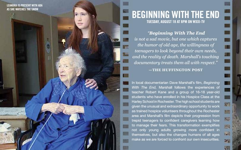 #BeginningWithTheEnd will be shown on <a href="/WXXIrochester/">WXXI Public Media</a> on August 18th at 8pm! Don't miss it! #rochester #documentary